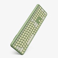 Wireless Keyboard,2.4GHz USB Wireless Keyboard With 112-Keys Dual Mode Round Keys Keyboard