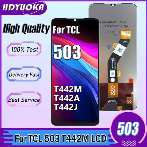 6.6 inch Original For TCL 503 T442M T442A T442J LCD Display Touch Screen Digitizer Assembly For TCL 