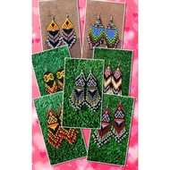 anting anting manik kraftangan Sabah/beading earrings kraftangan manik