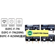 Original mouse microswitch D2FC-F-7N 3-7 10m 20m OF 50m 01F-TBlue Green D2FC-F-7N D2FC-F-7N(10M) D2F