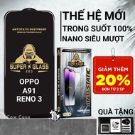 Toughened Oppo A91, Reno 3, Reno3 Cowcase full screen | Screen protector for Oppo