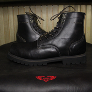 Xrider Safety Boots Ranger Polos Sepatu Kerja Full Black GRAIN LEATHER