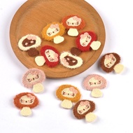 10pcs 3.5X3.6cm Random Mix Colored Patchwork Cute Mushrooms Embroideried Patches Clothes Sewing Acce
