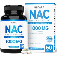 NAC Supplement (60 Capsules, 1000mg Per Serving) Premium NAC Supplement N-Capsules for Men and Women