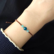 Apatite Amazonite gemstone macrame knot bracelet