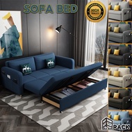 Sofa Bed Foldable With Storage Multifunction Sofa Bed Cover 3 Seater Cotton Sponge Latex Coir Multi-color Single Double
