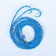 XINHS 31 8-Core 6N OCC Rainbow Blue Cable 3.5/2.5/4.4mm PLUG with MMCX/0.78mm/ QDC/TFZ for CIEM VX ZAX C12 CA16 MK3