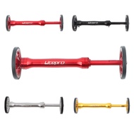Litepro Telescopic Rod Separate Easy Wheel Folding Bike Modification Aluminum Alloy Easy Wheels With
