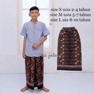 Sarung Instan Anak Usia 2 sampai 10 Tahun Motif Batik Gus Iqdam Sarung Anak Model Rok