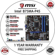 Used MSI B75MA-P45 mATX b75 b75m Gamng Socket 1155 Motherboard