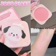 Phấn Má Hồng Dạng Bột Jojo Diary JJ351 Sweet Bé Gái Oxygen Fresh Puff Dog Low Saturation Cold Grey P