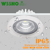 [wssno] Led Ip65 Downlight COB Downlight Recessed Led Ceiling Lamp 5W 7W 12W Led Spot Lamp Bathroom Balcony Toilet Waterproof Lighting