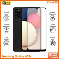 CASE888 Tempered Glass 5D 6D 9D 21D Samsung Galaxy A02s Full Coverage Ultra HD - BLACK