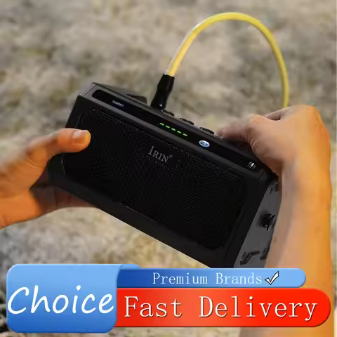 IRIN TG-08 10W Electric Guitar Practice Amp w/ Bluetooth 5.3/5-Channel Reverb/Delay Effects 20 Drum 