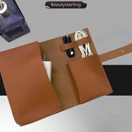 BEAUTYSTARTING PU Leather Data Cable Charging Cable Portable Storage Bag Digital Accessory Storage B