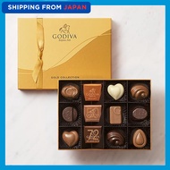【From Japan】GODIVA Gold Collection Assorted Chocolates – 12pcs Premium Gift Box