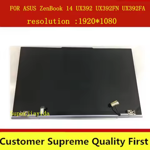 Original 13.9''lcd assembly FOR ASUS ZenBook 14 UX392 UX392FN UX392FA UX392F FHD 1080P LCD display T