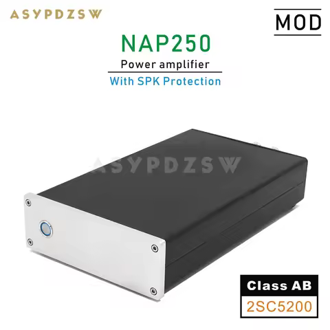 NAP250 MOD 2SC5200 MINI Stereo Power amplifier Base on UK NAIM circuit With SPK protection 80W+80W 8