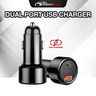 1PC Dual Ports Digital LED Voltmeter 3.1A 5V USB Auto Car Charger for iPhone Huawei Oppo Vivo Cigare