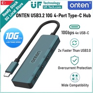 ONTEN 10Gbps USB-C 4-Port Type-C Hub | USB 3.2 Gen 2 Splitter Data Transfer Adapter Dock SSD Android