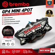 READY STOCK🔥100% ORIGINAL BREMBO FRONT CALIPER GP4 MINI RIGHT SIDE 82MM 4POT  1 YEAR WARRANTY GP4 MI