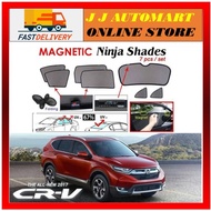 Honda CRV CR-V Year '17 Magnetic Ninja Sun Shade/Sunshade Premium Quality 7pcs