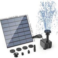 1.5W Solar Panel Fountain, Max Lift: 70cm, Comes With 6 Different Spray Heads & 1 Water Pump, Suitab