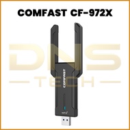 COMFAST CF-972AX WiFi7 USB Adapter 6500M 6G&5G & 2.4G WiFi Encryption RTL8912AU 2 Antenna WiFi Recei