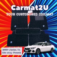 Ready stock & Fast Delivery BMW 5 Series or I5 BEV G60 Premium Car Mat with BMW or ///M Sport Logo.