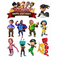 Boboiboy Character Birthday Cake Topper