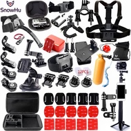 SnowHu For Gopro accessories set for go pro hero 7 6 5 4 3 kit 3 way selfie stick for Eken h8r / for