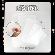 WhiteSpace A5 / A6 Loose Leaf Notebook Divider Planner Category Waterproof Binder Diary Diy Customis