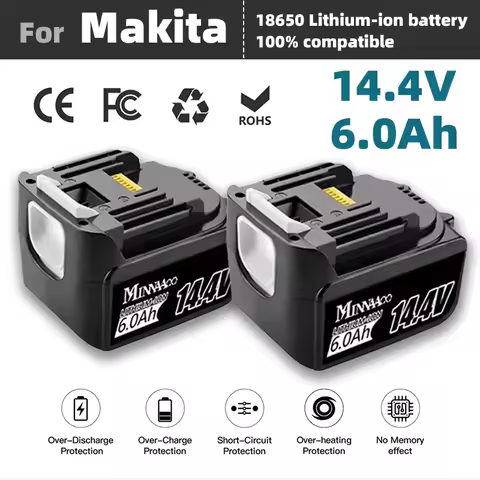 14.4V Original 6Ah Rechargeable Li-ion Battery For Makita 14V Power Tools 5.0Ah BL1460 BL1430 1415 1