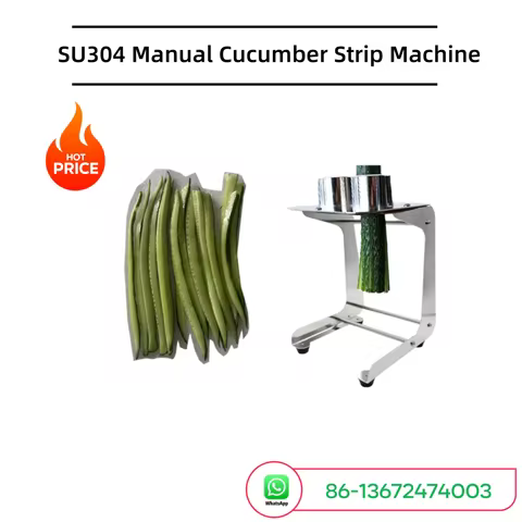 SU304 Manual Cucumber Strip Cutting Machine - Carrot Slicer for Sushi Making Cucumber Chopper Manual