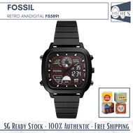 (SG LOCAL) Fossil FS5891 Retro Anadigital Chronograph Stainless Steel Men Watch