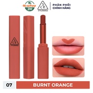 Son Sáp 3CE Mịn Lì Màu 07 Burnt Orange 2g