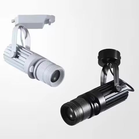 LED Focus Logo Projector Theater Stage Zoom Spotlights Industrial Gobo Lights Company Restaurant Sto
