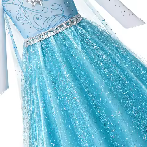 Summer Fancy Queen Elsa Anna Costume Girls Princess Dress Toddler Halloween Cosplay Party Vesidos Fo