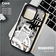 Magnetic Stylish Label Casing hp Samsung A07 A17 A37 A57 5G A27 A06 A56 5G A16 S26 Ultraa55 S24 Ultr