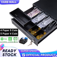 Cash Drawer Compartment Heavy Duty Cash Drawer Box POS System Block Lock Cash Drawer