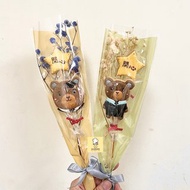 畢業禮物 畢業熊+星星糖霜餅乾花束 低糖無香精