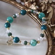 貴族祖母晶手鍊原礦設計 / 假日午茶 - 祖母晶 - 綠磷灰