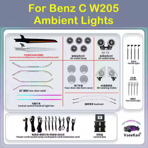 For Benz C W205 Ambient Lights Welcome to inquire and get wholesale prices