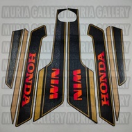 HITAM Striping Sticker Trim Pole body honda win 100 84 Years.1984 Black gold Quality Standard