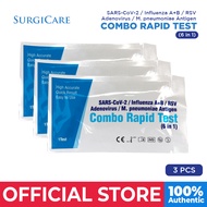 Surgicare SD Abott Zybio Wondfo Antigen Home Test 6 in 1 Combo Covid Flu 1 & 2, RSV, M Pnueu, AV,  -