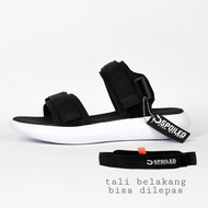 - Black WhiteSpoiled  Sandal Cewek/Wanita Perempuan Murah /Sendal Tali Karet/Sepatu Gunung Traveling