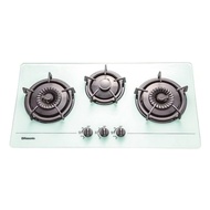 RASONIC 樂信牌 RG-323A GW LPG 三頭嵌入式石油氣煮食爐 白色(預計7個工作天內發貨) -