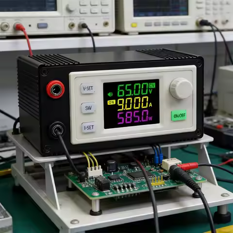 XY6509X DC Buck Converter 65V 9A 585W CNC Adjustable Regulator CC CV Lab Solar Charging Module