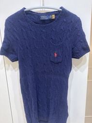 Polo Ralph Lauren 藍色短袖針織衫