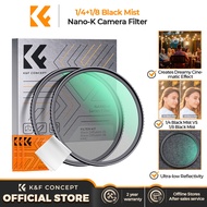 K&F CONCEPT NANO-K 1/4+1/8 Black Mist Filter -Camera Beauty Filter Dream Effect Filter